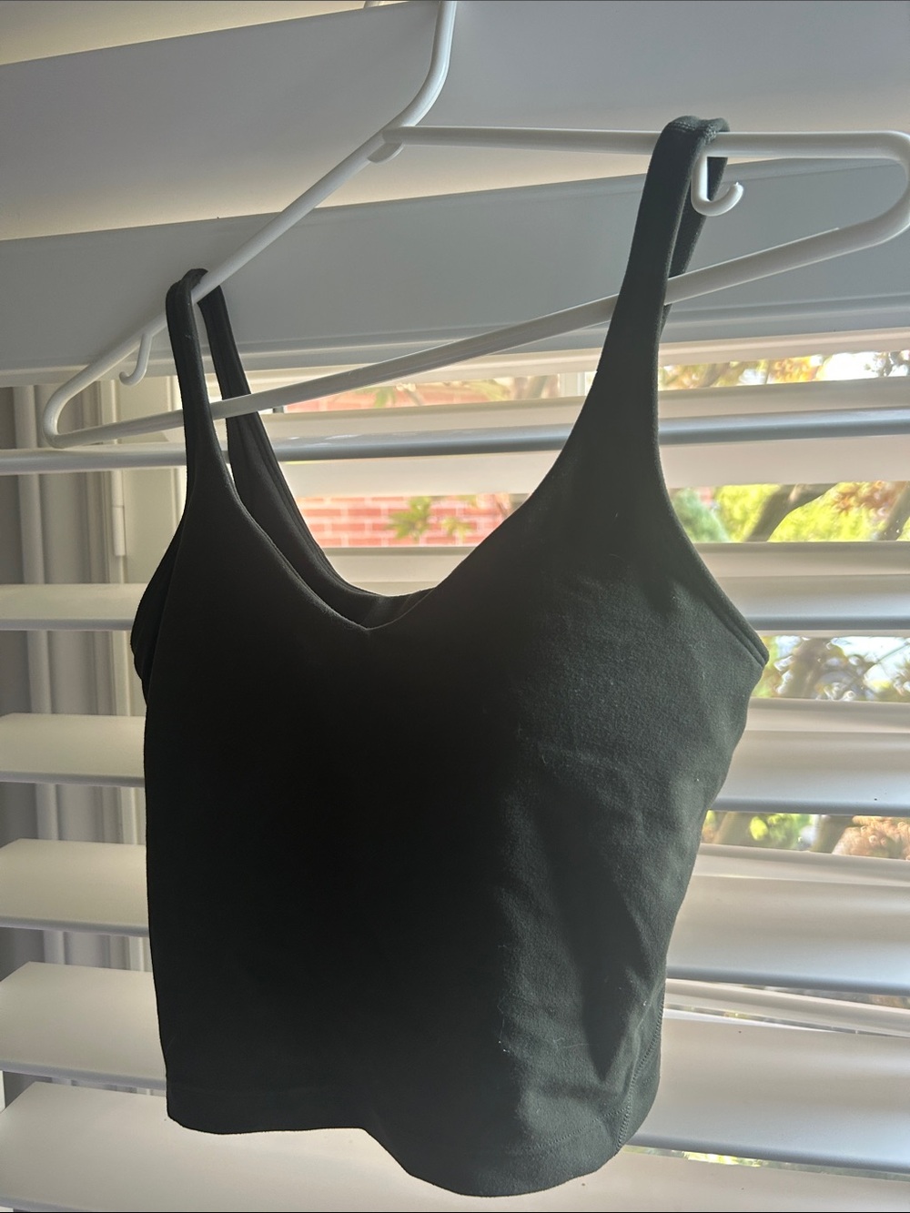 lululemon athletica Black Cropped Camisole Tank